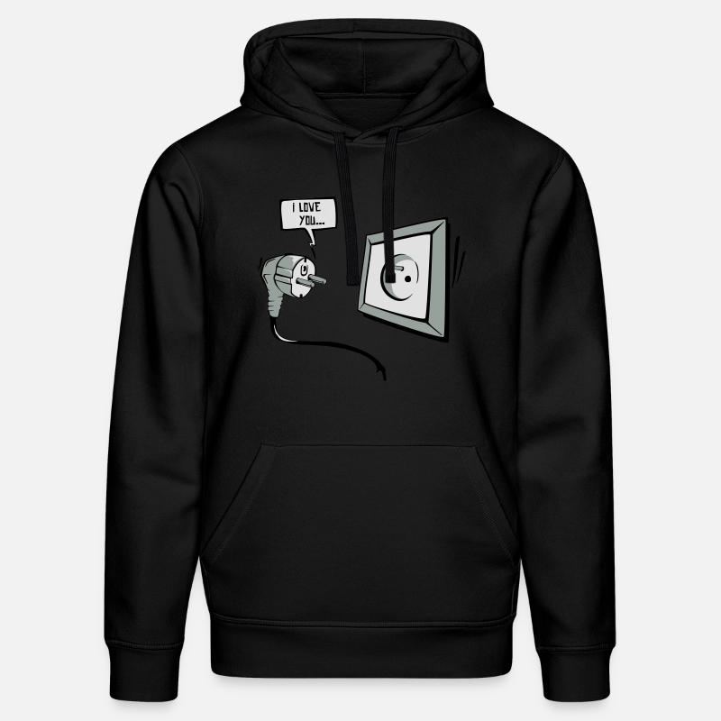 I love you - Sweat à capuche bio DRUMMER Stanley/Stella Unisexe - noir