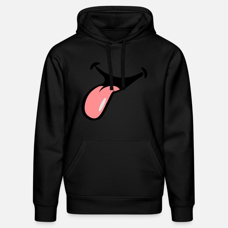 bâton de bouche langue - Sweat à capuche bio DRUMMER Stanley/Stella Unisexe - noir