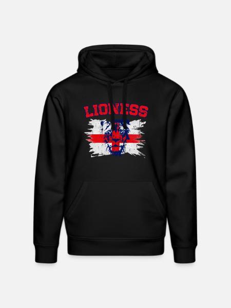 England Football Women’s Champions Lionesses 2022 - Stanley/Stella DRUMMER Unisex Organic Hoodie - black