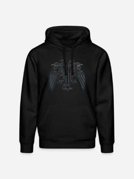 Hugin Munin - Stanley/Stella Unisex Bio-Hoodie DRUMMER  - Schwarz