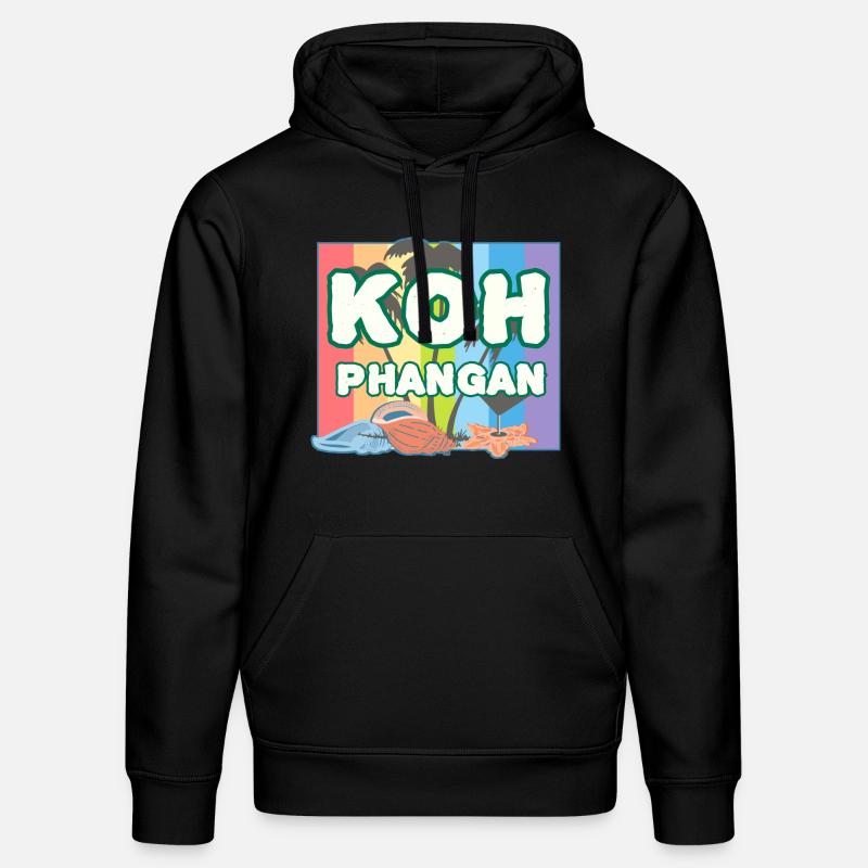 Arc-en-ciel K8h Phangan - Sweat à capuche bio DRUMMER Stanley/Stella Unisexe - noir