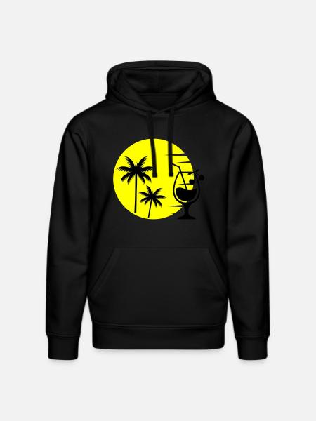 cocktail sunset - Stanley/Stella Unisex Bio-Hoodie DRUMMER - Schwarz