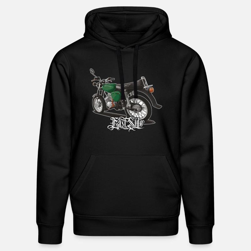 S51 (vert) // Illustration - Sweat à capuche bio DRUMMER Stanley/Stella Unisexe - noir