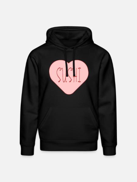 Sushi love sushi time - Stanley/Stella DRUMMER Unisex Organic Hoodie - black