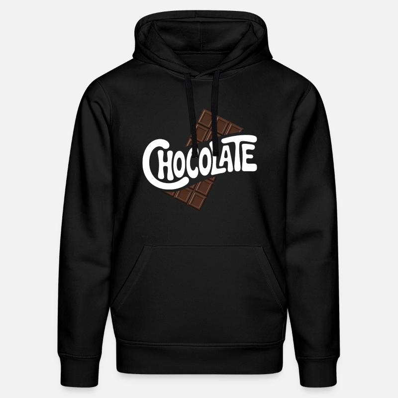 Chocolat - Cool Sweets Logo - Sweat à capuche bio DRUMMER Stanley/Stella Unisexe - noir