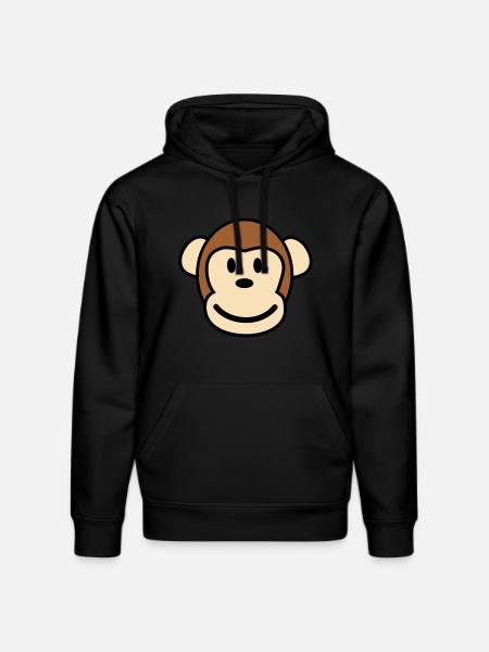 Happy Monkey Glücklicher Affe - Sweat à capuche bio DRUMMER Stanley/Stella Unisexe - noir