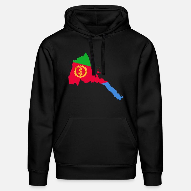 collection érythrée - Sweat à capuche bio DRUMMER Stanley/Stella Unisexe - noir