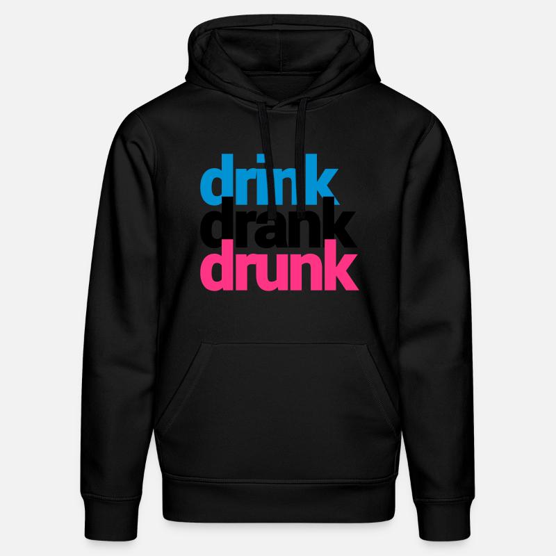 drink drank drunk - Sweat à capuche bio DRUMMER Stanley/Stella Unisexe - noir