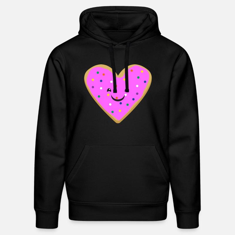 Donut de coeur - Sweat à capuche bio DRUMMER Stanley/Stella Unisexe - noir