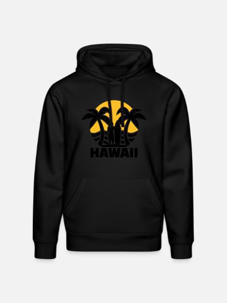 Hawaii - Stanley/Stella DRUMMER Unisex Organic Hoodie - black