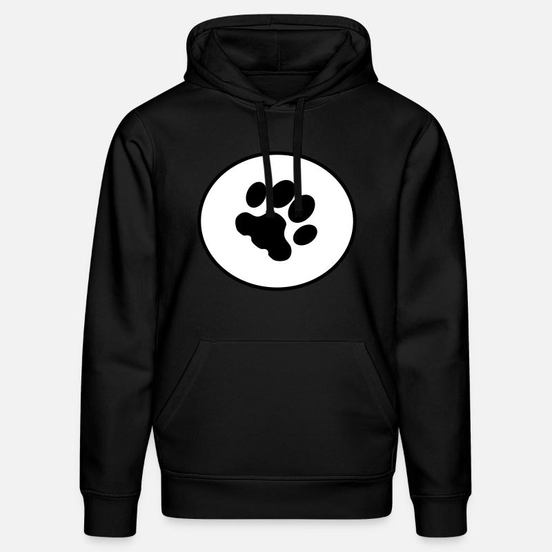 Empreinte de patte - Sweat à capuche bio DRUMMER Stanley/Stella Unisexe - noir