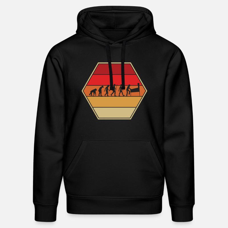 Flipperautomat Evolution Pinball Entwicklung - Stanley/Stella Unisex Bio-Hoodie DRUMMER  - Schwarz