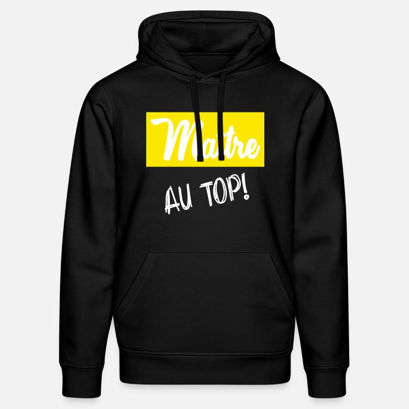 MAÎTRE. MAITRE. HUMOUR - Sweat à capuche bio DRUMMER Stanley/Stella Unisexe - noir