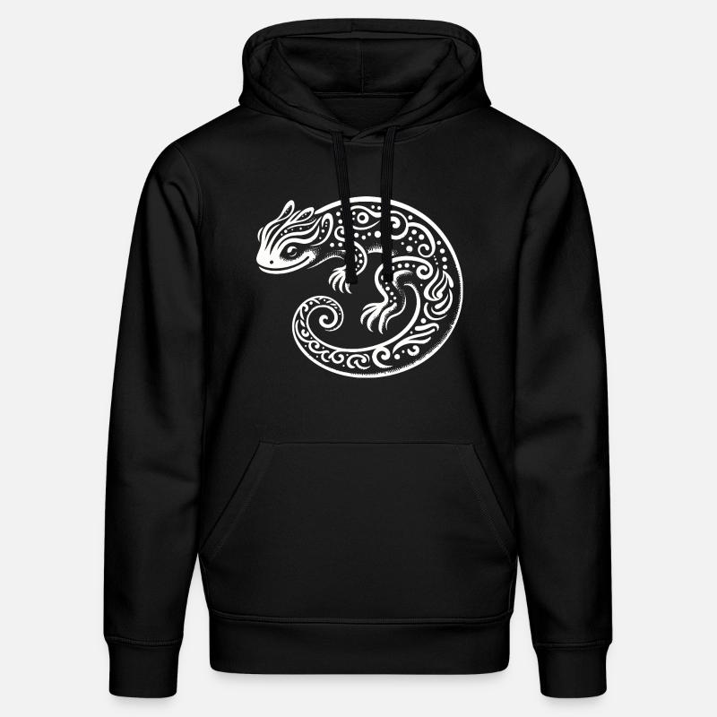 Stammes-Eidechse - Stanley/Stella Unisex Bio-Hoodie DRUMMER  - Schwarz