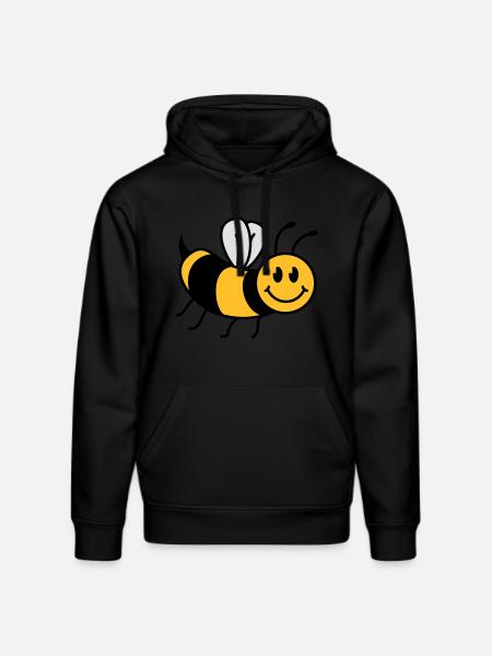 Cute sweet little bee - Stanley/Stella DRUMMER Unisex Organic Hoodie - black