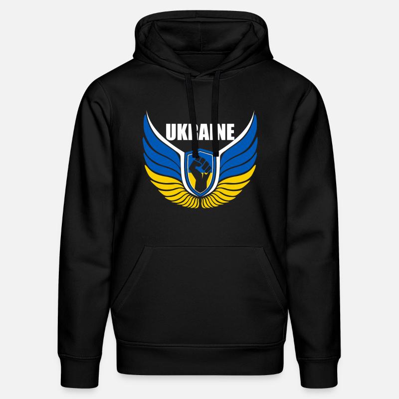 Logo de l’Ukraine - Sweat à capuche bio DRUMMER Stanley/Stella Unisexe - noir