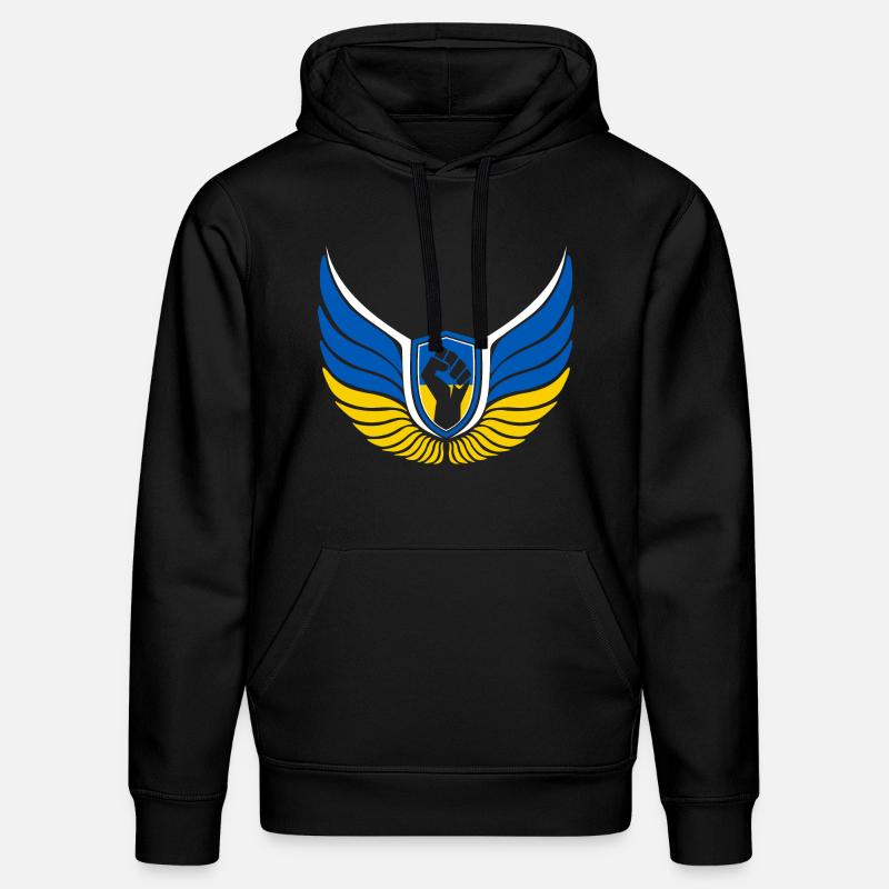 Logo de l’Ukraine - Sweat à capuche bio DRUMMER Stanley/Stella Unisexe - noir