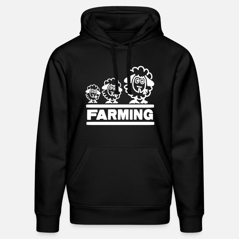 Farmer Evolution Mouton - Sweat à capuche bio DRUMMER Stanley/Stella Unisexe - noir