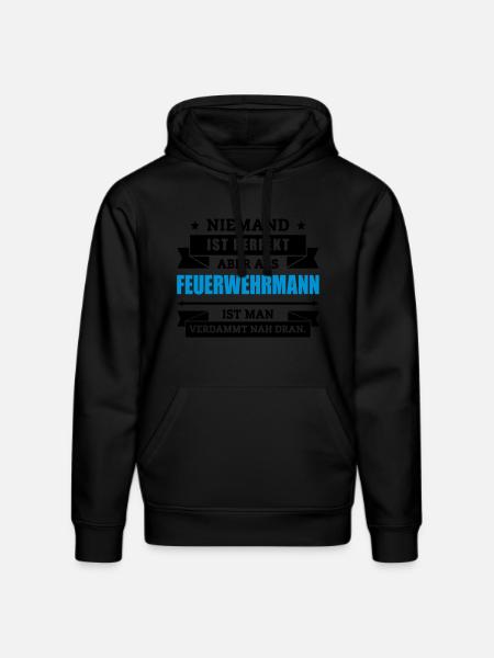Funshirt Feuerwehrmann - Stanley/Stella Unisex Bio-Hoodie DRUMMER  - Schwarz