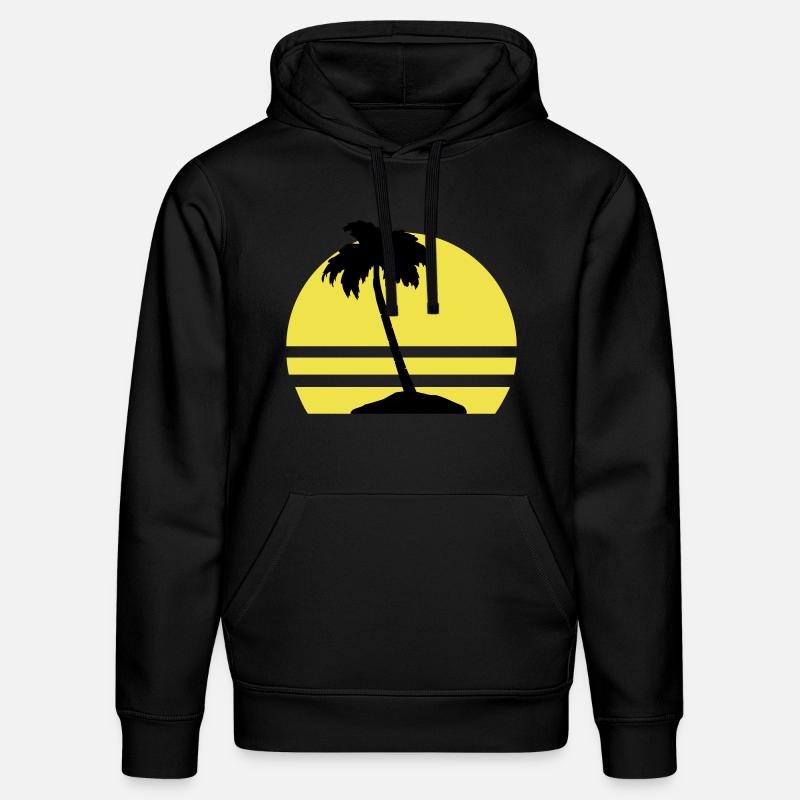 Île Palm - Sweat à capuche bio DRUMMER Stanley/Stella Unisexe - noir