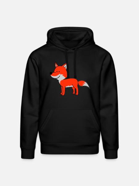 Fox 02 - Stanley/Stella DRUMMER Unisex Organic Hoodie - black