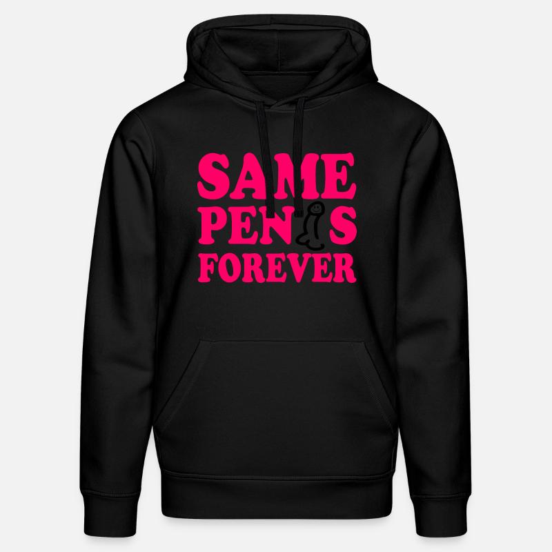 Same penis forever - Stanley/Stella Unisex Bio-Hoodie DRUMMER  - Schwarz
