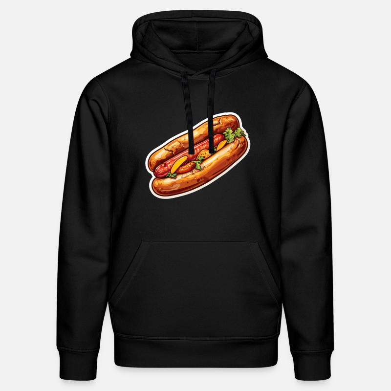 Bratwurst en chignon - Sweat à capuche bio DRUMMER Stanley/Stella Unisexe - noir