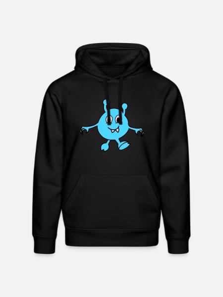 monster alien - Stanley/Stella Unisex Bio-Hoodie DRUMMER - Schwarz