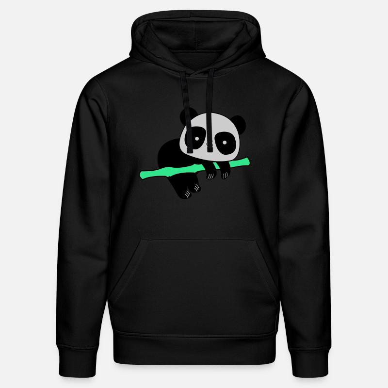 Panda - Sweat à capuche bio DRUMMER Stanley/Stella Unisexe - noir