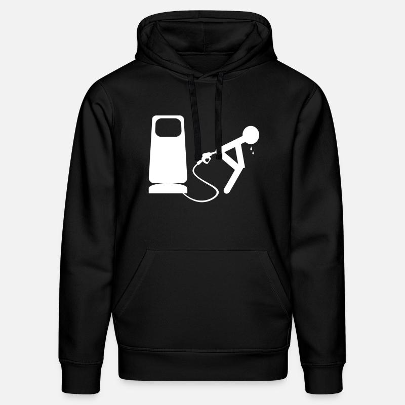 essence white - Sweat à capuche bio DRUMMER Stanley/Stella Unisexe - noir