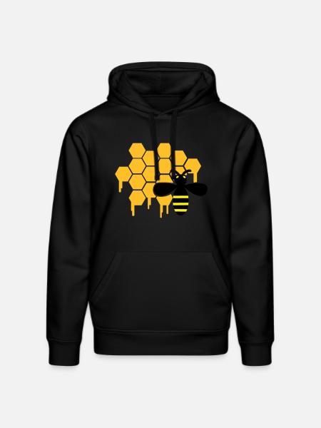 honey_wespe_02 - Stanley/Stella Unisex Bio-Hoodie DRUMMER - Schwarz