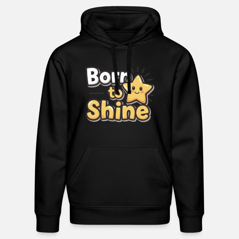 Né pour briller – Strahlender Stern - Sweat à capuche bio DRUMMER Stanley/Stella Unisexe - noir