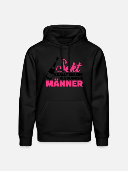 Sekt - Stanley/Stella Unisex Bio-Hoodie DRUMMER - Schwarz