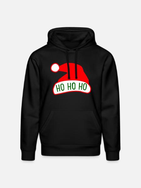 Ho Ho Ho - Stanley/Stella DRUMMER Unisex Organic Hoodie - black
