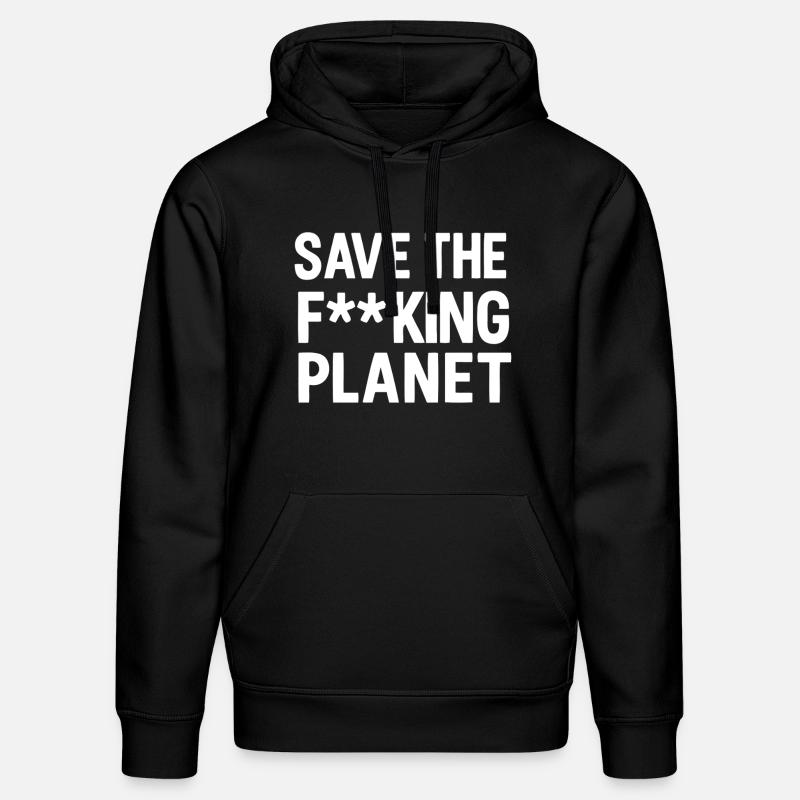Sauvez la de planète blanche - Sweat à capuche bio DRUMMER Stanley/Stella Unisexe - noir