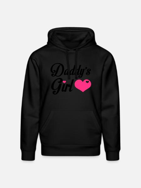 Daddy's Girl - Stanley/Stella DRUMMER Unisex Organic Hoodie - black