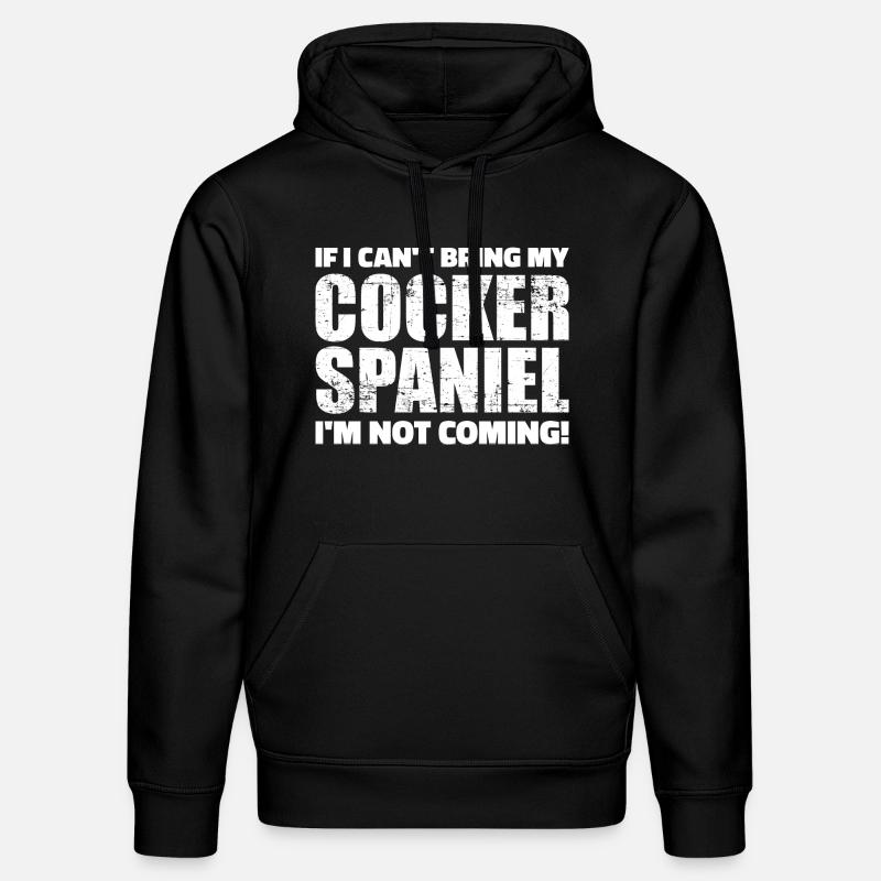 Cocker Spaniel - Stanley/Stella DRUMMER Unisex Organic Hoodie - black