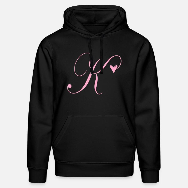 Monogramme K Vigne Coeur - Sweat à capuche bio DRUMMER Stanley/Stella Unisexe - noir