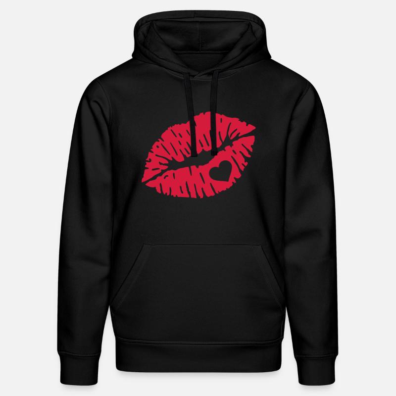 Baiser - Sweat à capuche bio DRUMMER Stanley/Stella Unisexe - noir
