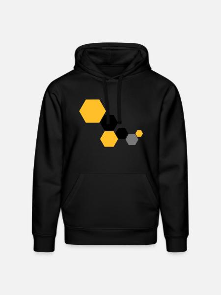 Waben 6 - Stanley/Stella Unisex Bio-Hoodie DRUMMER - Schwarz