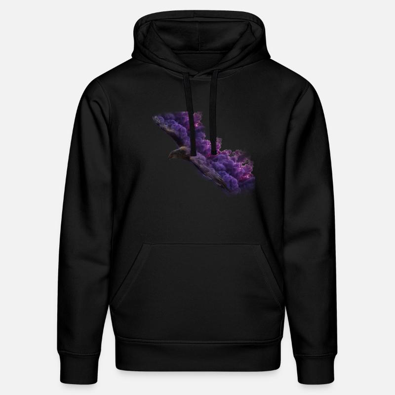 Adler mit Rauch - Stanley/Stella Unisex Bio-Hoodie DRUMMER  - Schwarz