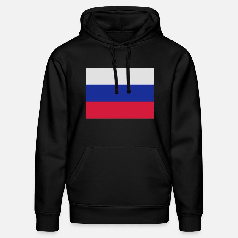 drapeau_russie - Stanley/Stella Unisex Bio-Hoodie DRUMMER  - Schwarz