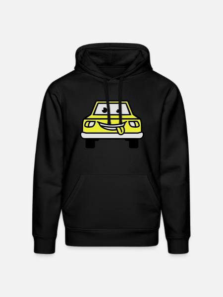 Cartoon Car - Stanley/Stella Unisex Bio-Hoodie DRUMMER  - Schwarz
