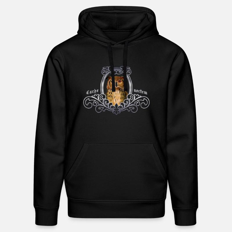 Uhu Carpe noctem - Sweat à capuche bio DRUMMER Stanley/Stella Unisexe - noir