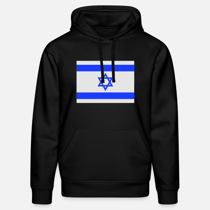 israele drapeau - Sweat à capuche bio DRUMMER Stanley/Stella Unisexe - noir