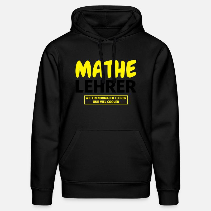 Mathelehrer Geschenk - Stanley/Stella Unisex Bio-Hoodie DRUMMER  - Schwarz