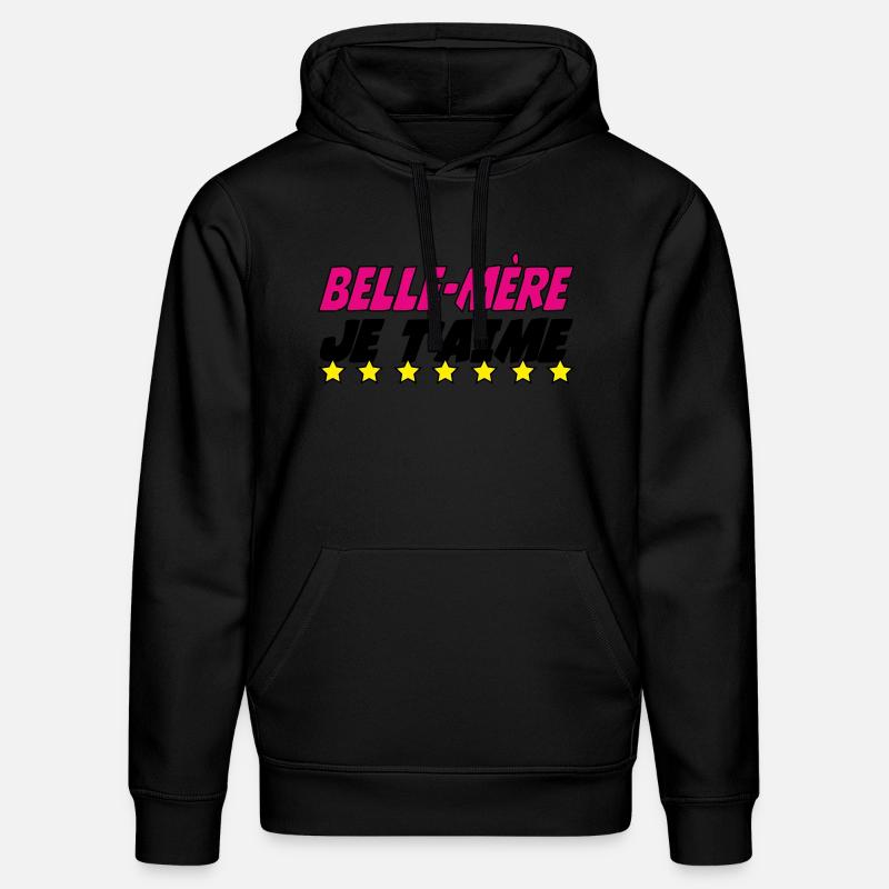 Stiefmutter, ich liebe dich - Stanley/Stella Unisex Bio-Hoodie DRUMMER  - Schwarz