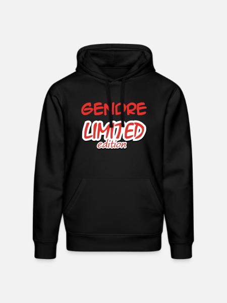 GENDRE LIMITED EDITION - Stanley/Stella DRUMMER Unisex Organic Hoodie - black