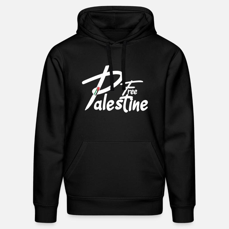 Texte palestinien gratuit - Sweat à capuche bio DRUMMER Stanley/Stella Unisexe - noir