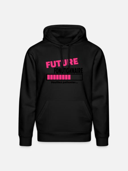 future fonctionnaire - Sweat à capuche bio DRUMMER Stanley/Stella Unisexe - noir